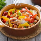 Овощное рагу с курицей